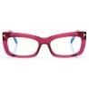 Tom Ford - Blue Block Rectangular Optical Glasses - Aubergine Fuchsia - Optical Glasses - Tom Ford Eyewear