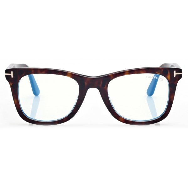 Tom Ford - Blue Block Geometric Optical Glasses - Pink Ice White - Optical Glasses