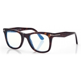 Tom Ford - Blue Block Geometric Optical Glasses - Pink Ice White - Optical Glasses