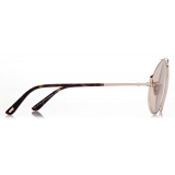 Tom Ford - Occhiali da Sole Ken - Occhiali da Sole Pilota - Oro Rosa Marrone - Occhiali da Sole - Tom Ford Eyewear