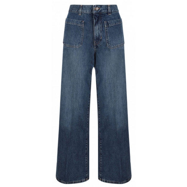 Chloé - Dark Blue Bootcut Denim Jeans - Chloé Exclusive Luxury Collection