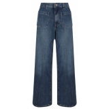 Chloé - Dark Blue Bootcut Denim Jeans - Chloé Exclusive Luxury Collection