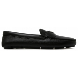 Prada - Black Triangle Logo Loafers - Prada Exclusive Luxury Collection