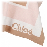 Chloé - Mantello con Logo Sabbia - Chloé Exclusive Luxury Collection