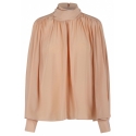 Chloé - Sand Brown Boxy Blouse - Chloé Exclusive Luxury Collection