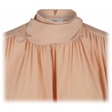 Chloé - Sand Brown Boxy Blouse - Chloé Exclusive Luxury Collection