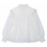 Chloé - Embroidered Stars Off-White Shirt - Chloé Exclusive Luxury Collection