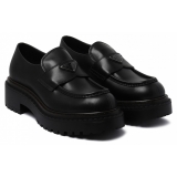 Prada - Black Leather Loafers - Prada Exclusive Luxury Collection