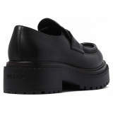 Prada - Black Leather Loafers - Prada Exclusive Luxury Collection