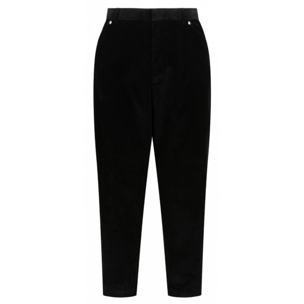 Prada - Black Corduroy Trousers - Prada Exclusive Luxury Collection