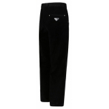 Prada - Black Corduroy Trousers - Prada Exclusive Luxury Collection