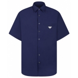 Prada - Blue Poplin Shirt - Prada Exclusive Luxury Collection