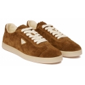 Prada - Tobacco Brown Lane Sneakers - Prada Exclusive Luxury Collection