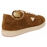 Prada - Tobacco Brown Lane Sneakers - Prada Exclusive Luxury Collection