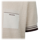 Prada - Light Beige and Brown Knitted T-Shirt - Prada Exclusive Luxury Collection