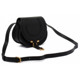 Chloé - Black Small Marcie Saddle Bag - Chloé Exclusive Luxury Collection