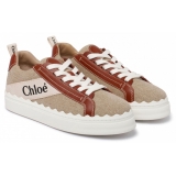 Chloé - Sneakers Lauren Bianche e Marroni - Chloé Exclusive Luxury Collection