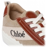 Chloé - Sneakers Lauren Bianche e Marroni - Chloé Exclusive Luxury Collection