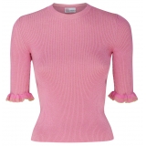 Valentino - Pink Cotton Blend Top - Valentino Exclusive Luxury Collection