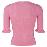 Valentino - Pink Cotton Blend Top - Valentino Exclusive Luxury Collection