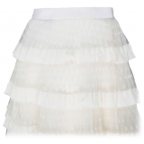 Valentino - Gonna Lunga in Tulle Bianco - Valentino Exclusive Luxury Collection