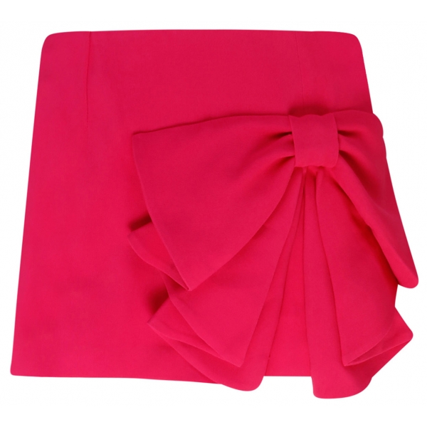 Valentino - Fuchsia Viscose Blend Skirts with Bow - Valentino Exclusive Luxury Collection