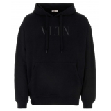 Valentino - Valentino Logo Printed Drawstring Hoodie - Valentino Exclusive Luxury Collection