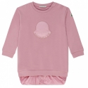 Moncler - Abito in Cotone Rosa con Logo Ricamato - Moncler Exclusive Luxury Collection