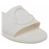 Moncler - Moncler White Mon Slides - Moncler Exclusive Luxury Collection