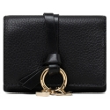 Chloé - Black Alphabet Mini Tri Fold Wallet - Chloé Exclusive Luxury Collection