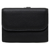 Chloé - Black Alphabet Mini Tri Fold Wallet - Chloé Exclusive Luxury Collection