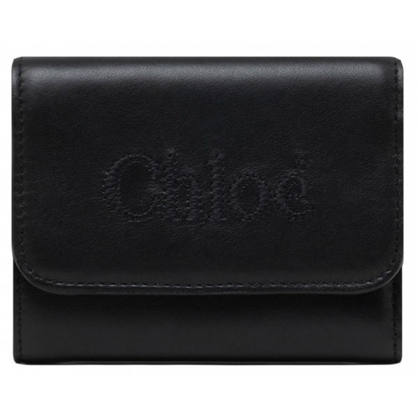 Chloé - Black Sense Small Wallet - Chloé Exclusive Luxury Collection