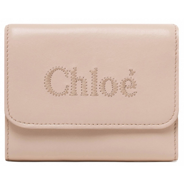 Chloé - Cement Pink Sense Small Wallet - Chloé Exclusive Luxury Collection