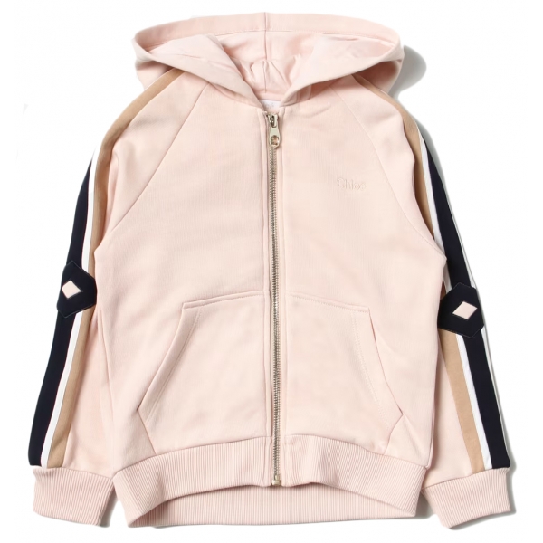 Chloé - Kids Pink Hoodie - Chloé Exclusive Luxury Collection