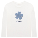 Chloé - Kids Off-White Long Sleeves T-Shirt - Chloé Exclusive Luxury Collection