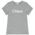 Chloé - Kids Grey T-Shirt - Chloé Exclusive Luxury Collection