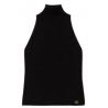 Twinset - High Neck Sleeveless Top - Black - Top - Made in Italy - Luxury Exclusive Collection