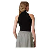 Twinset - High Neck Sleeveless Top - Black - Top - Made in Italy - Luxury Exclusive Collection