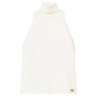 Twinset - High Neck Sleeveless Top - White - Top - Made in Italy - Luxury Exclusive Collection