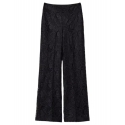 Twinset - Macramè Lace Wide Leg Trousers - Black - Trousers - Made in Italy - Luxury Exclusive Collection