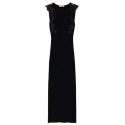 Twinset - Longuette Dress with Macramé Lace Inserts - Black - Dresses - Made in Italy - Luxury Exclusive Collection