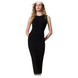 Twinset - Longuette Dress with Macramé Lace Inserts - Black - Dresses - Made in Italy - Luxury Exclusive Collection