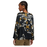 Ottod'Ame - Abstract Fantasy Blouse - Black/Yellow - Shirt - Luxury Exclusive Collection