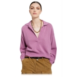 Ottod'Ame - Shirt Collar Over Sweater - Pink - Sweater - Luxury Exclusive Collection