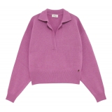 Ottod'Ame - Shirt Collar Over Sweater - Pink - Sweater - Luxury Exclusive Collection