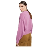 Ottod'Ame - Shirt Collar Over Sweater - Pink - Sweater - Luxury Exclusive Collection