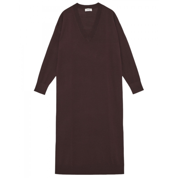 Ottod'Ame - Merino Wool Long Dress - Brown - Dresses - Luxury Exclusive Collection