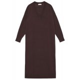 Ottod'Ame - Merino Wool Long Dress - Brown - Dresses - Luxury Exclusive Collection