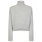 Dondup - Wool Turtleneck Sweater - Grey - Knitwear - Luxury Exclusive Collection