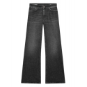 Dondup - Jeans Wide Leg Vita Regolare - Nero - Pantalone - Luxury Exclusive Collection